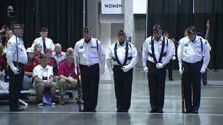 National Color Guard Contest  Advancing and Retiring of Colors [upl. by Zipporah]