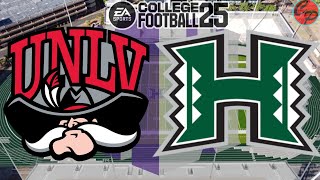 UNLV vs Hawaii Week 11 Mountain West College Football 25 SIM [upl. by Rex]