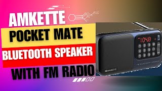 Amkette Pocket Mate bluetooth Speaker with FM Radio fmradio [upl. by Marduk]