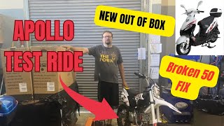 NEW CHINESE 50 Scooter Wont Start  2024 Apollo RFZ 140 Dirt Bike RIDE [upl. by Amis352]