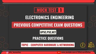 Mock Test 1  Previous Competitive Exam Questions  Electronics  Practice Questions  PSCUPSC [upl. by Liliane]