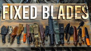 Some Of My Favorite Fixed Blade Knives  Bushcraft  Utility  Survival [upl. by Fulvi908]