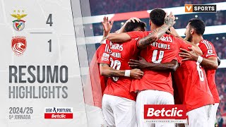 Resumo Benfica 41 Santa Clara Liga 2425 5 [upl. by Odranreb]