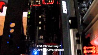 MSI Z97 Gaming 7 motherboard at MSI Corbell event at LASALLE College of the Arts held on 16 May 2014 [upl. by Joseph]