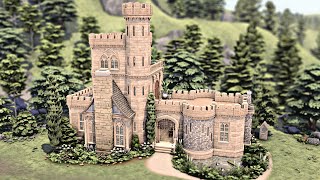 SMALL CASTLE 🏰 Castle Estate Kit  For Rent  Get Together  The Sims 4 Speed Build  No CC [upl. by Joachim]