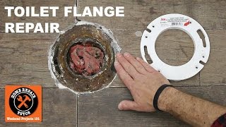 Toilet Flange And Floor Repair [upl. by Eerehc]