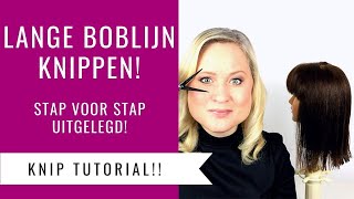 LANGE BOBLIJN KNIPPEN  BOB  LOB HAIRCUT TUTORIAL  Dazzling Beauty [upl. by Eilrahc]