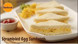 Cheese Scrambled Egg Sandwich │ Egg Sandwich Recipe │ Scrambled Egg Sandwich │ Egg Recipe [upl. by Frederica]