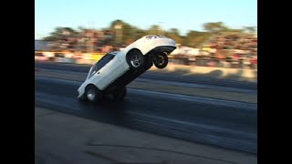 WILD Longest Wheelie Competition  Byron Dragway 2009  UHV Classics [upl. by Sterner]