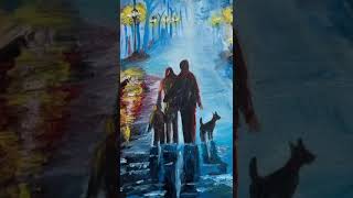 Handmade oil paintingEl yapımı yağlı boya tablo [upl. by Inalaek]