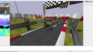 PyBullet AWS racetrack amp Laikago MPC walking [upl. by Nayt111]