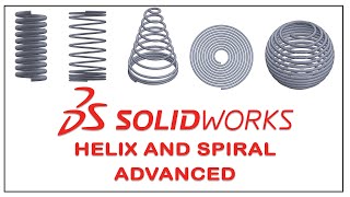 Top Helix Design Techniques in Solidworks  Advanced Level [upl. by Reube]