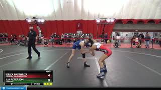 High School Girls 100 Erica Pastoriza Arizona Girls Wrestling Vs Lia Peterson Amherst [upl. by Griffith]