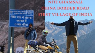 NITI VALLEYCHINA BORDER ROADFIRST VILLAGE OF INDIA FROM CHINA BORDER [upl. by Enyrehtak]