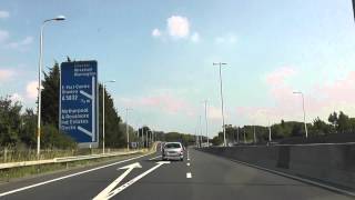 Driving Along The M53 Motorway From Wallasey To Chester England 26th August 2013 [upl. by O'Brien]