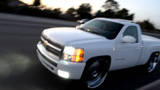 Silverado Single Cab SNOW WHITE ON 28s PT4 [upl. by Ishmul]