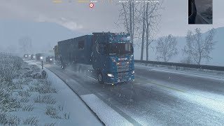 ETS2 136 Promods 243 NO Bergen  Kristiansand  Frsty 73  Physics Addon v73 [upl. by Yditsahc]