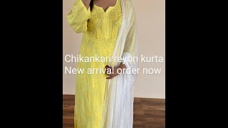 🌺Premium DYED Soft Rayon Tone To Tone Mukaish work Kurta pair it with our newly launched Rayon 🌺 [upl. by Zela30]