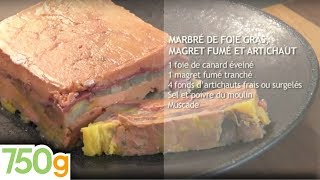 Recette de Marbré de foie gras magret fumé et artichaut  750g [upl. by Marc]