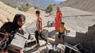 Nomadic life Khatoons aunt and children try to live in winter [upl. by Hairahcaz]