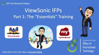 ViewSonic IFPs  Part 1 The quotEssentialsquot Training [upl. by Enortna719]