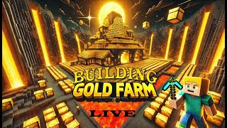 Building BEST Gold XP Farm Live  Every 5 Sub  Warden Battle shortslive shorts minecraft [upl. by Bj]