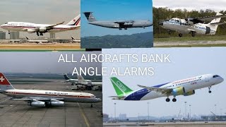 ALL AIRCRAFTS BANK ANGLE ALARMS 2 PART [upl. by Aneloc]