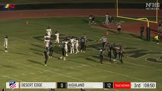 AZPreps365 Game of the Week presented by Raising Canes highlights  Desert Edge vs Highland [upl. by Othella]