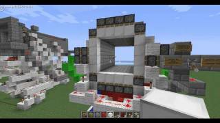 Minecraft 4x4 Piston Door Schematic Included [upl. by Laine]