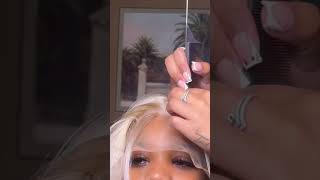 WIDOWS PEAK TUTORIAL ON LACE WIG [upl. by Lizzie305]