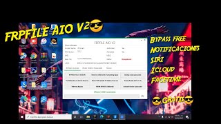 ACTUALIZACIÓN FRPFILE AIO V2 107✅🖥️BYPASS FULL GRATISS✅🖥️🖥️😎✅NOTIFICACIONES SIRI ICLOUD GRATISS😎 [upl. by Alyose]