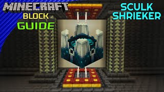 Sculk Shrieker  Minecraft Block Guide [upl. by Darahs]