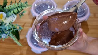 Recette de crème dessert chocolat 🍫 Sans oeuf hyper facile et délicieuse [upl. by Bonine981]