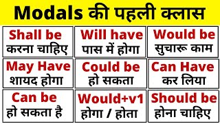 Modal verb  Modals  Modals in English Grammar  Modal verbs in English Grammar lesson part 4 [upl. by Gall652]