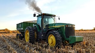 John Deere 8400 Cold Starts [upl. by Nrubloc]