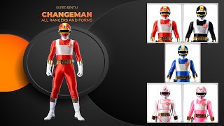 Changeman All Rangers and Forms [upl. by Llirrehs]