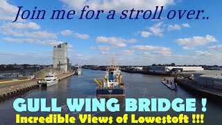 Amazing views of Lowestoft from the NEW GULL WING bridge [upl. by Nett]