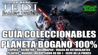 Star Wars Jedi Fallen Order  Guía coleccionables planeta Bogano 100 Cofres Secretos Ecos [upl. by Vasilek]