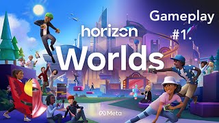 Meta Horizon World’s Gameplay 1OculusQuest 2 [upl. by Donal]