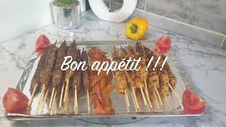 Brochette de poulet et kefta [upl. by Yelahc]