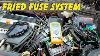 MultiFailure Electrical Diagnosis Honda 24 CRV PT2 repair [upl. by Ellehcyt]