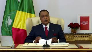 MESSAGE DE VOEUX DU PRESIDENT DENIS SASSOUNGUESSO À LOCCASION DU NOUVEL AN 2024 [upl. by Arondell315]