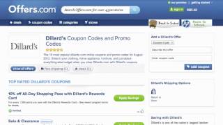 Dillards Coupon Code 2013  How to use Promo Codes and Coupons for Dillardscom [upl. by Chemesh]