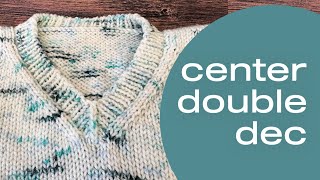 How To CDD Center Double Decrease Knitting Video Tutorial Mitered Double Decrease [upl. by Piscatelli968]