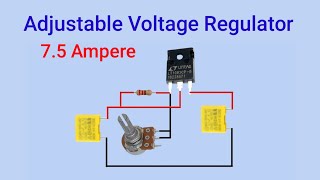 How to Make Adjustable Voltage Regulator  Voltage Regulator [upl. by Onitnevuj]