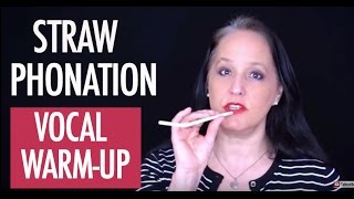 Straw Phonation Vocal Exercise amp Warmup  How to Sing Better Using a Straw [upl. by Nirmak]