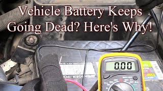 Vehicle battery keeps going dead after sitting a day Heres Why [upl. by Leopold]