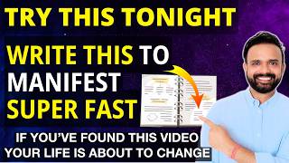 Manifest SUPER FAST The Ultimate Law of Attraction Hack DO IT TONIGHT [upl. by Nerral989]