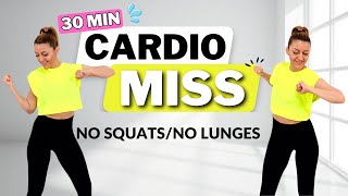 🔥30Minute MISS CARDIO WORKOUT with Warm Up  Cool Down🔥No Jumping at Home🔥MODERATE INTENSITY 🔥 [upl. by Leur]