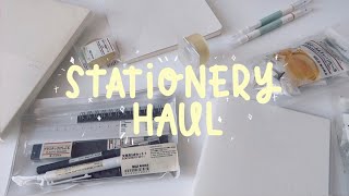 a stationery haul  mostly muji with a dash of midori [upl. by Ramalahs571]